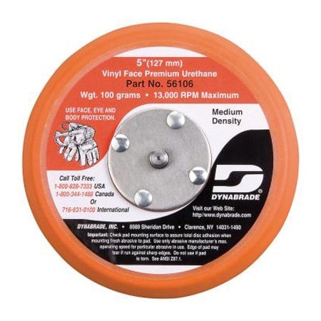 Dynabrade PAD 5" URETHANE 3/8" LOW PROFILE DB56106